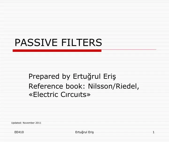 passive filters