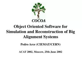 Object Oriented Software for Simulation and Reconstruction of Big Alignment Systems