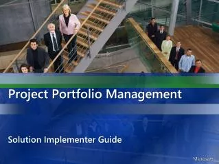 Project Portfolio Management