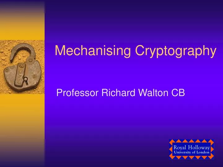 mechanising cryptography