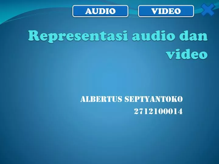 representasi audio dan video