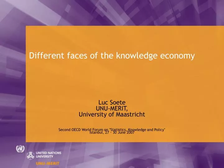 different faces of the knowledge economy