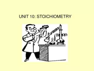UNIT 10: STOICHIOMETRY