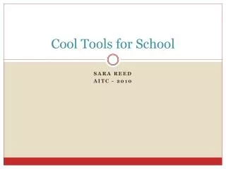 Cool Tools for School