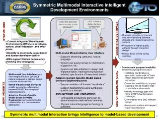 Symmetric Multimodal Interactive Intelligent Development Environments