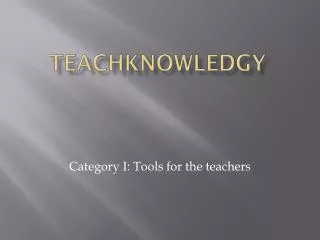 Teachknowledgy