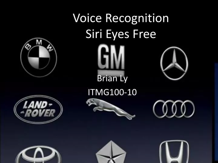 voice recognition siri eyes free