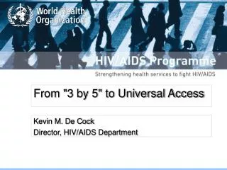 From &quot;3 by 5&quot; to Universal Access