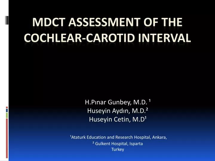 mdct assessment of the cochlear carotid interval