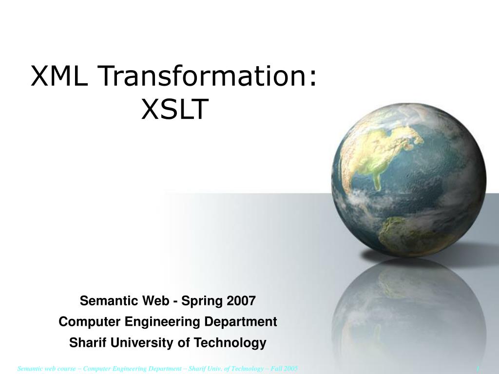 PPT - XML Transformation: XSLT PowerPoint Presentation, free download ...