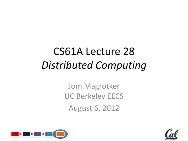 cs61a lecture 28 distributed computing