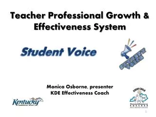 Teacher Professional Growth &amp; Effectiveness System Monica Osborne, presenter