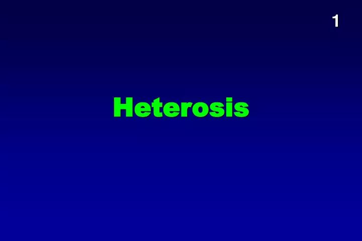 heterosis