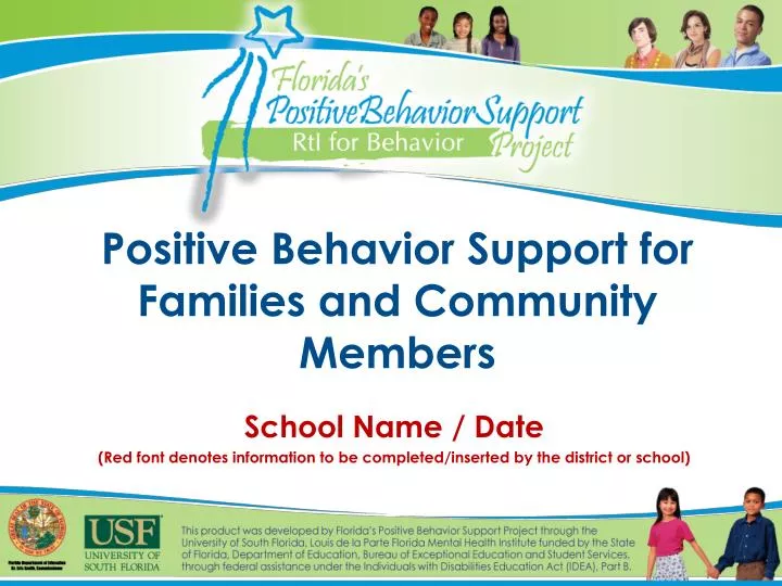 positive behavior support for families and community members