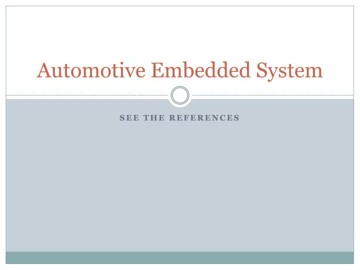 automotive embedded system