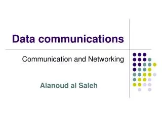 Data communications