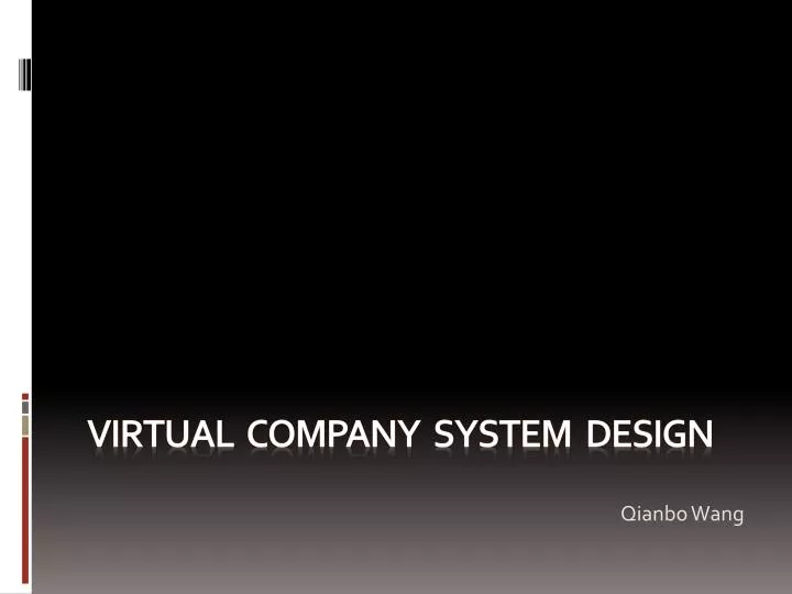 virtual company system design