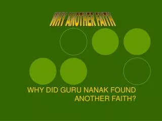 why did guru nanak found another faith