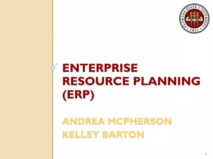 enterprise resource planning erp andrea mcpherson kelley barton