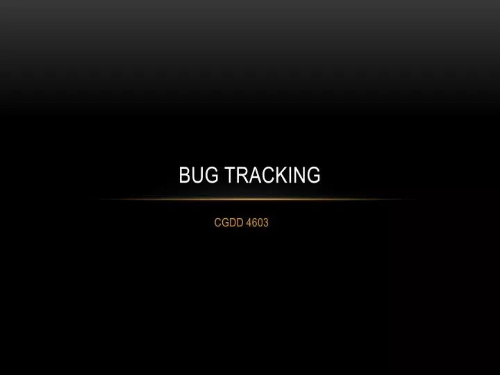 bug tracking
