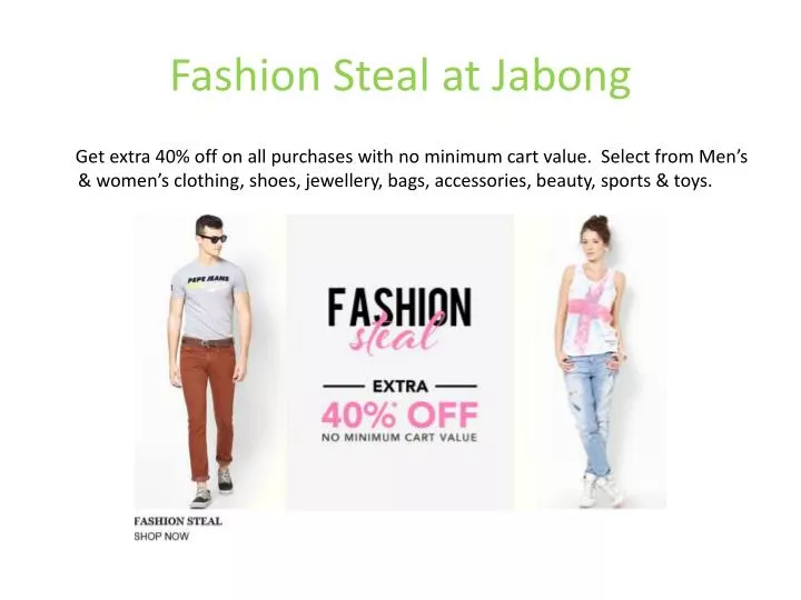 fashion steal at jabong