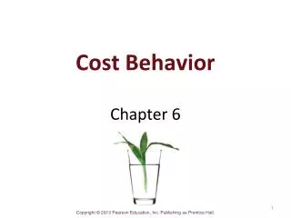 Cost Behavior