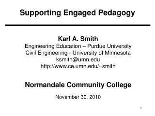 Supporting Engaged Pedagogy