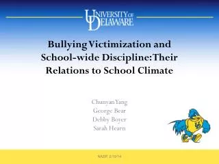 Bullying Victimization and School-wide Discipline: Their Relations to School Climate