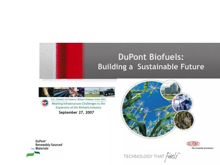 dupont biofuels building a sustainable future