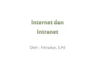 internet dan intranet