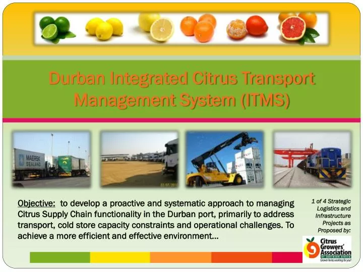 durban integrated citrus transport management system itms