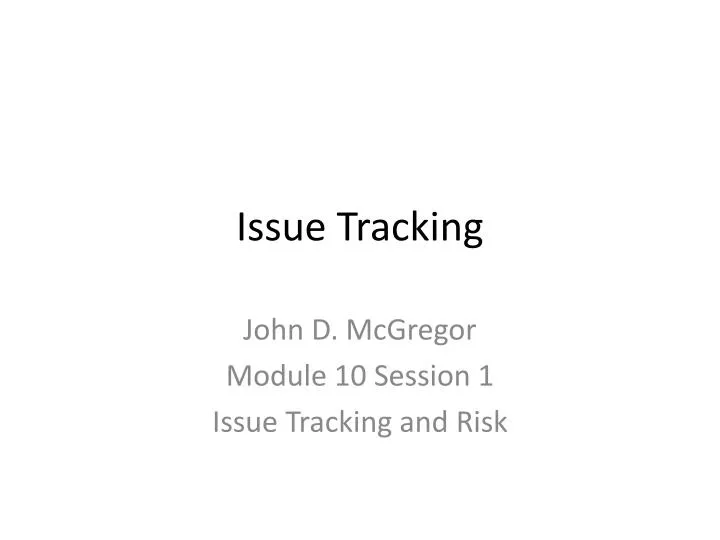 issue tracking