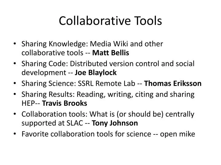 collaborative tools