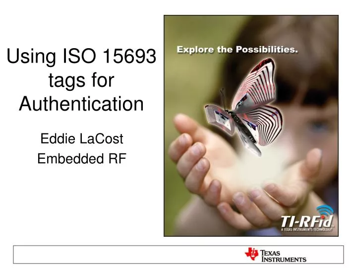 using iso 15693 tags for authentication