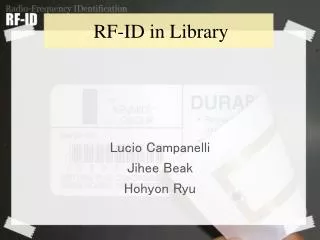 RF-ID in Library