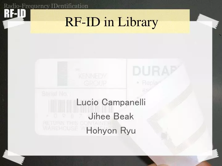 rf id in library