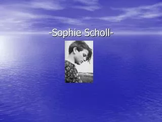 sophie scholl