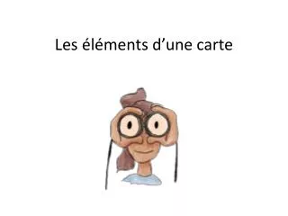 les l ments d une carte