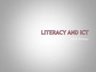 Literacy and ICT