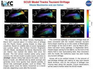 SCUD Model Tracks Tsunami Driftage