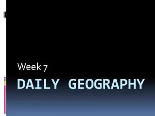 Daily Geography