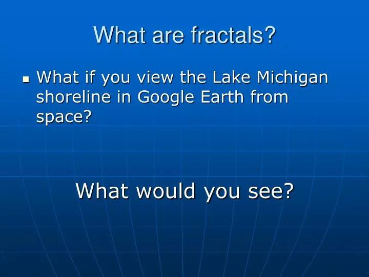 what are fractals