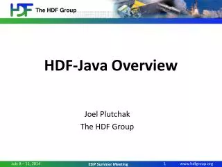 HDF-Java Overview