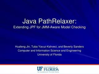 Java PathRelaxer : Extending JPF for JMM-Aware Model Checking