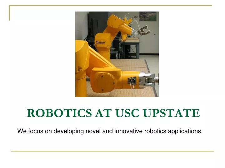 robotics at usc upstate
