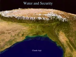 Water and Security