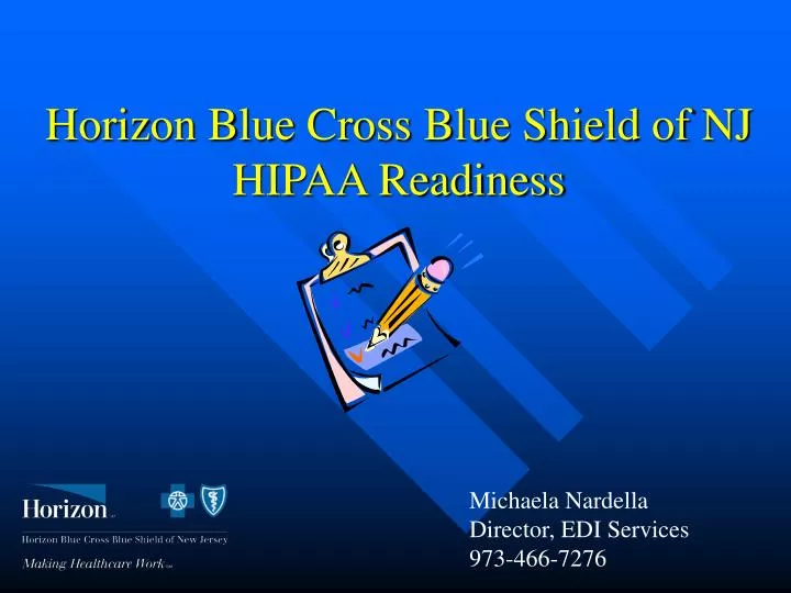 horizon blue cross blue shield of nj hipaa readiness