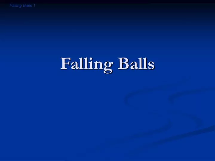 falling balls