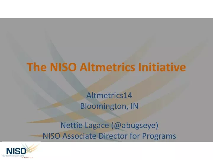 the niso altmetrics initiative