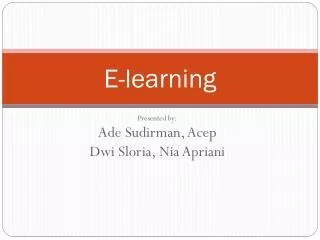 E-learning